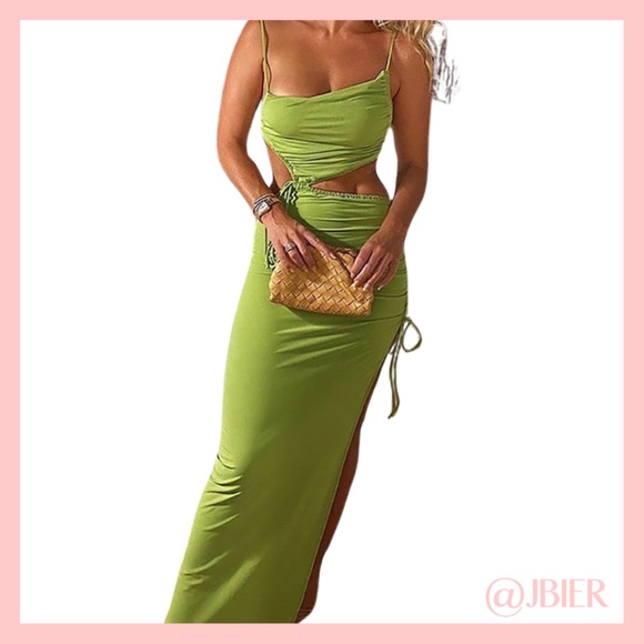 Cut- out Bodycon Maxi Dress - Picture 1 of 2